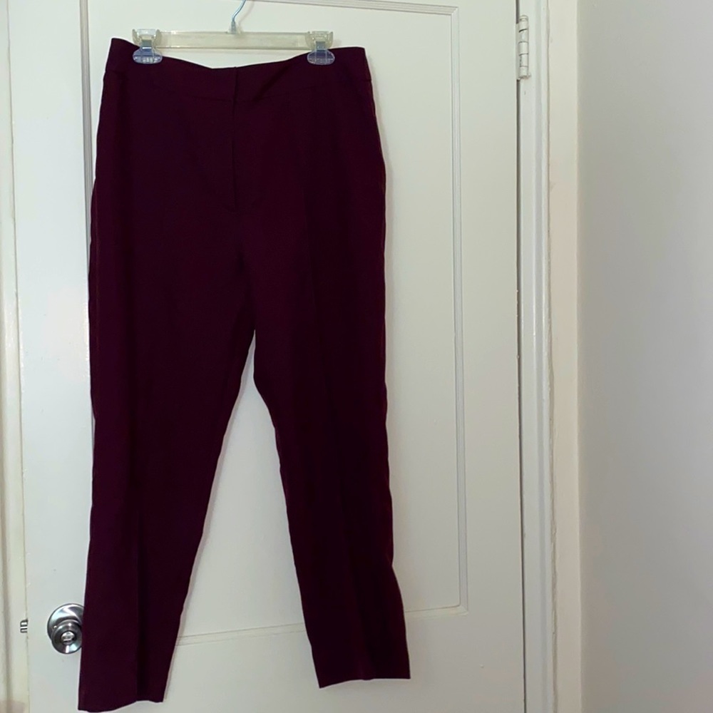 NWT ASOS red wine pants size: 10